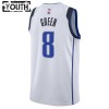 Maillot Basket Enfant Dallas Mavericks Josh Green 8 2022-23 Nike Association Edition Blanc Swingman